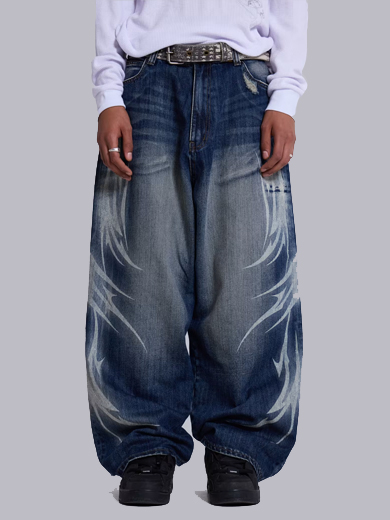 Sreen Printing Jeans