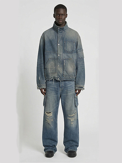 MEDIUM BLUEVINTAGE WASH JEANS