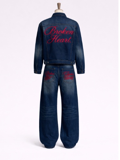 Broken Cursive Outfit JEANS SET