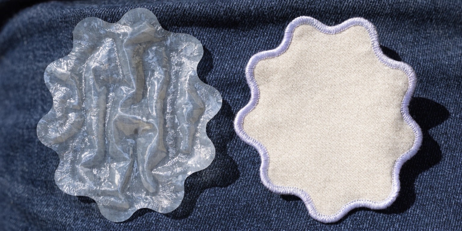 Look at the back of the patch