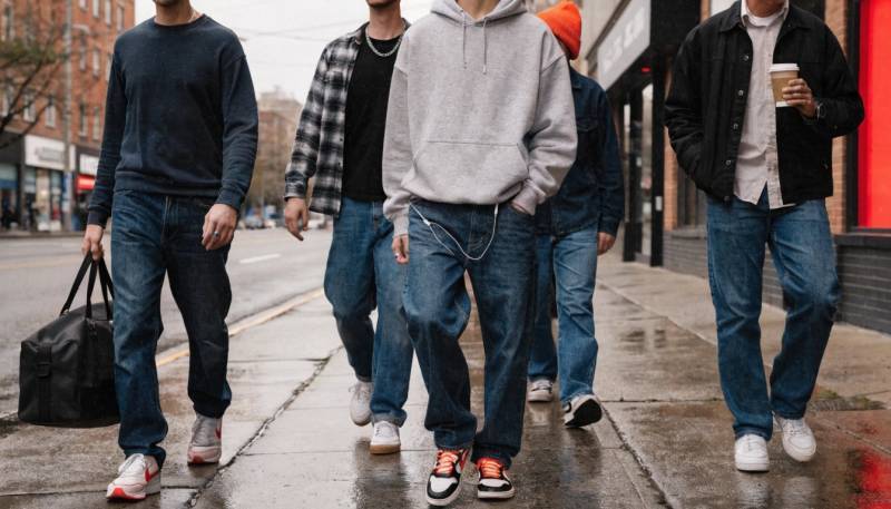 Jeans remain popular among modern blue collar workers because they combine utility, affordability, identity, and style.