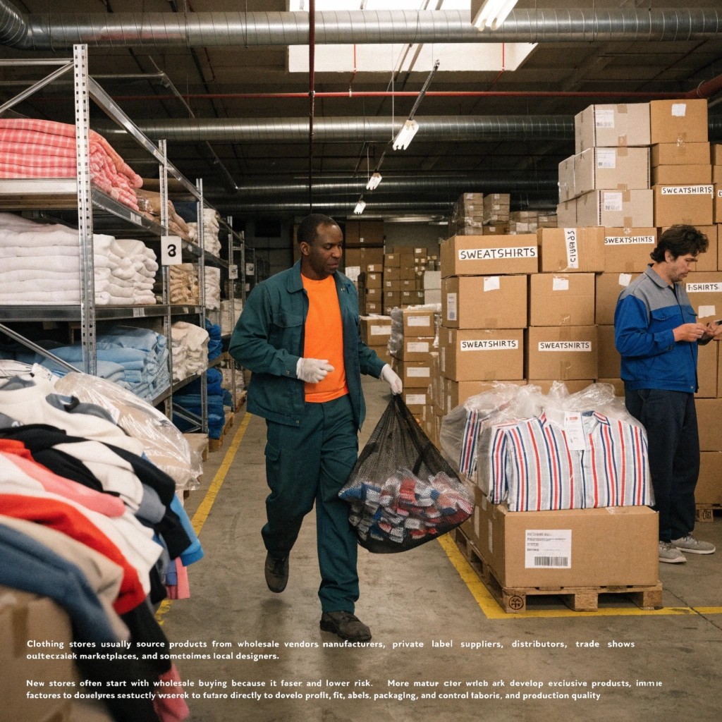 Where do stores get their clothes from?