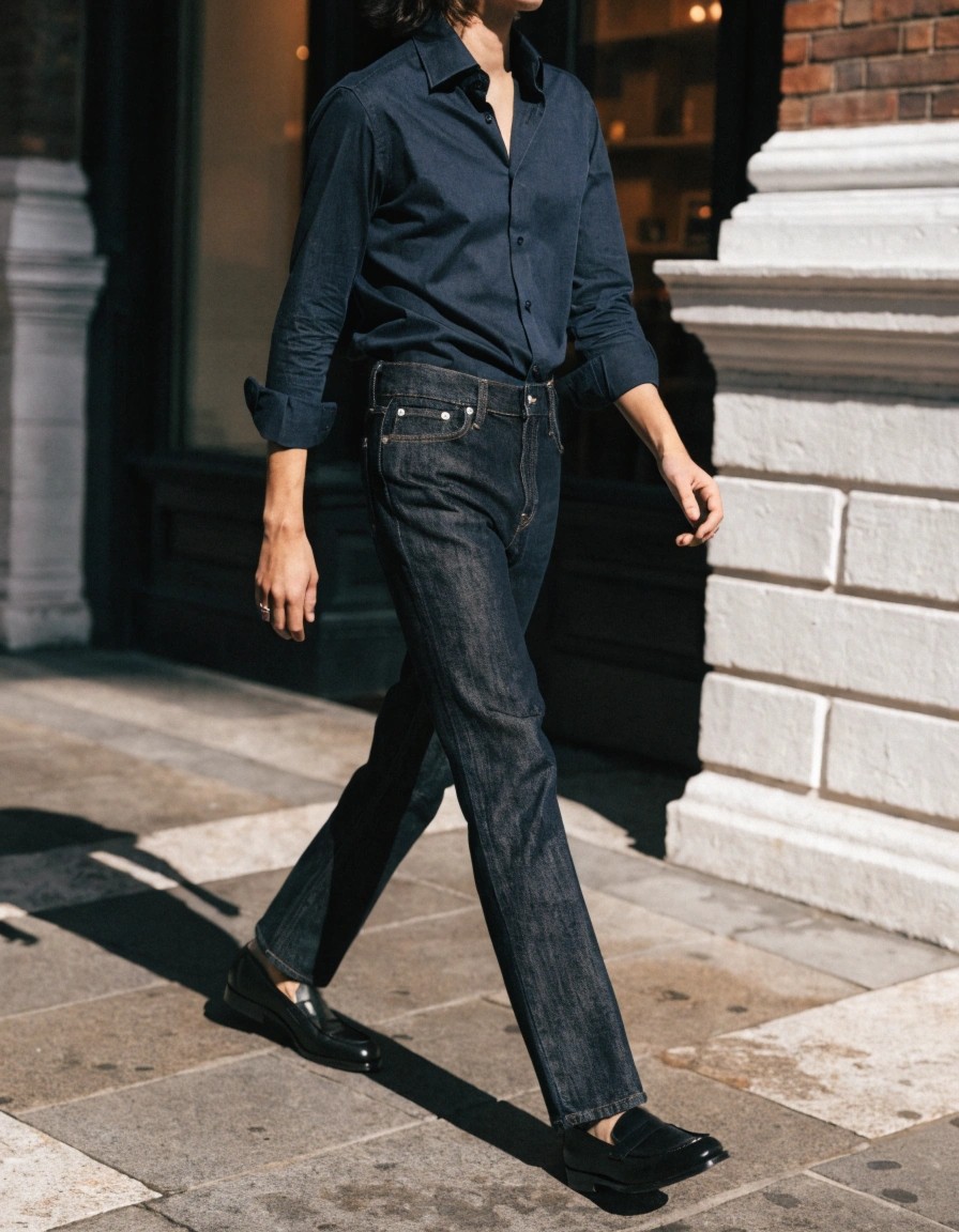 A billionaire would most likely wear jeans that look simple but feel exceptional: premium dark-wash or raw denim, a clean straight-leg or relaxed fit, minimal branding, refined hardware, and a perfect custom-like fit. Some may choose luxury brands such as Loro Piana, Brunello Cucinelli, Tom Ford, Zegna, Brioni, Khaite, Frame, or Japanese selvedge denim. The richest-looking jeans are not always the most expensive—they are the best made.