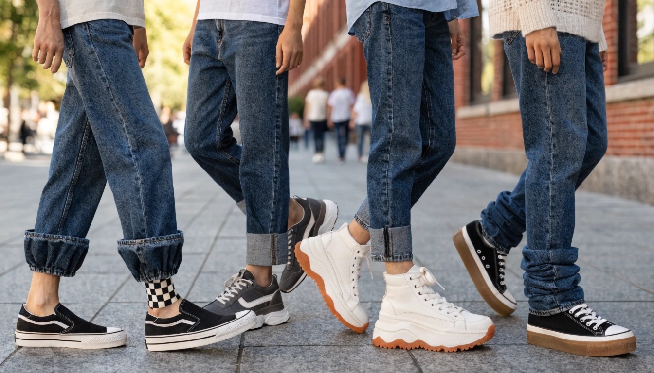 You can fix jeans that are too long without sewing by cuffing, rolling, folding the hem inward, using iron-on hemming tape, applying fabric glue, or creating controlled stacking. For a temporary fix, use cuffs or fashion tape. For a cleaner semi-permanent fix, use hemming tape or fabric glue. If the jeans are premium, selvedge, heavily washed, or part of a brand collection, custom-length production is often the better solution.