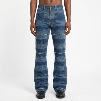 Custom Blue Patchwork Jeans - Manufacturer for Brands, Wholesalers & Designers