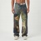 Custom Wholesale Cotton Digital Printing  Colorful Jeans For Men