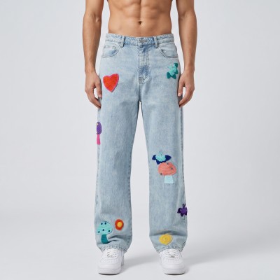 Custom Crochet Patchwork Jeans for Indie Designers & Boutique Brands