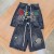 Custom Rhinestone Logo Denim Shorts for Streetwear Brands Premium Embroidered Baggy Jean Shorts