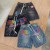 Custom Rhinestone Logo Denim Shorts for Streetwear Brands Premium Embroidered Baggy Jean Shorts