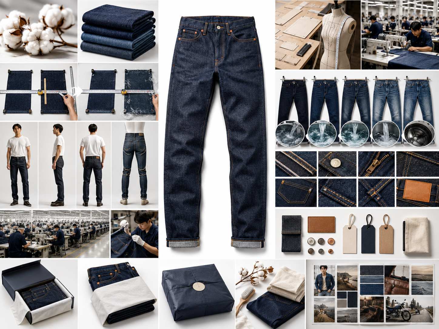 Custom denim brands can develop better 100% cotton jeans by choosing the right fabric weight, controlling shrinkage, adjusting patterns for rigid denim, testing washes, and working with an experienced OEM/ODM denim factory. Good development should cover fit, construction, trims, branding, packaging, and customer care instructions. The goal is not only to make jeans, but to create a product that fits your market and supports your brand story.