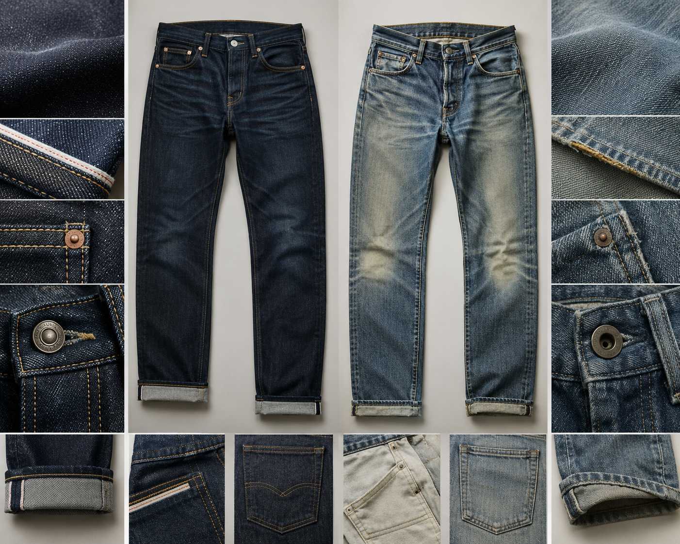 Designer jeans are different from regular jeans because they usually use better denim fabric, more precise pattern making, stronger stitching,