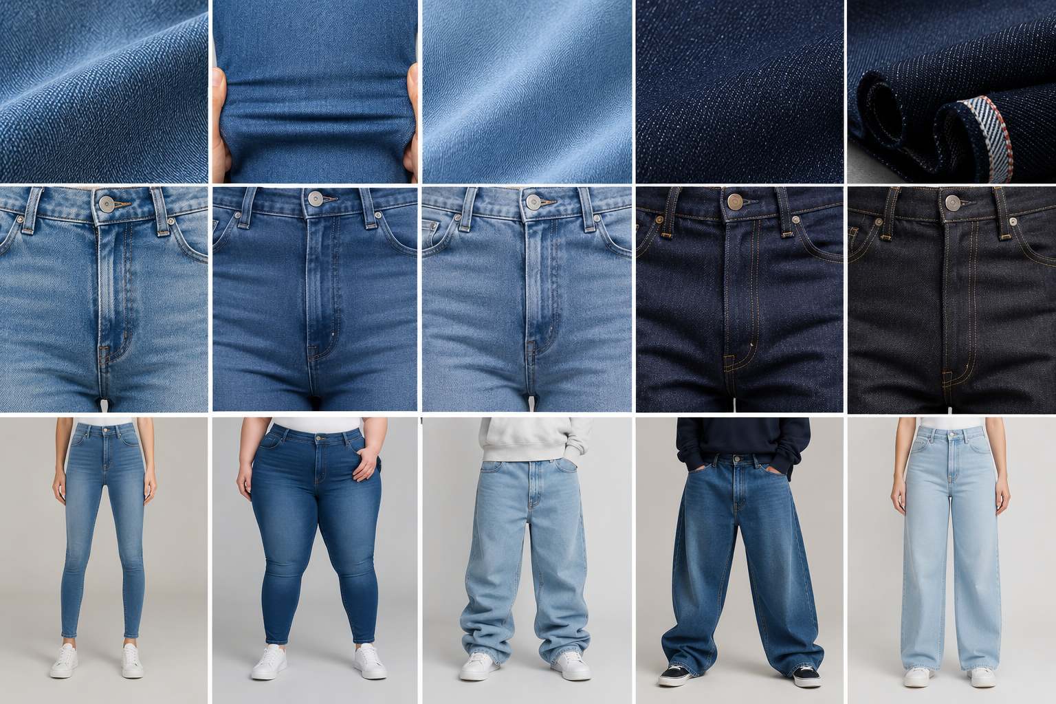 Fabric type affects zipper bulge because denim fabrics stretch, recover, shrink, and hold structure differently.