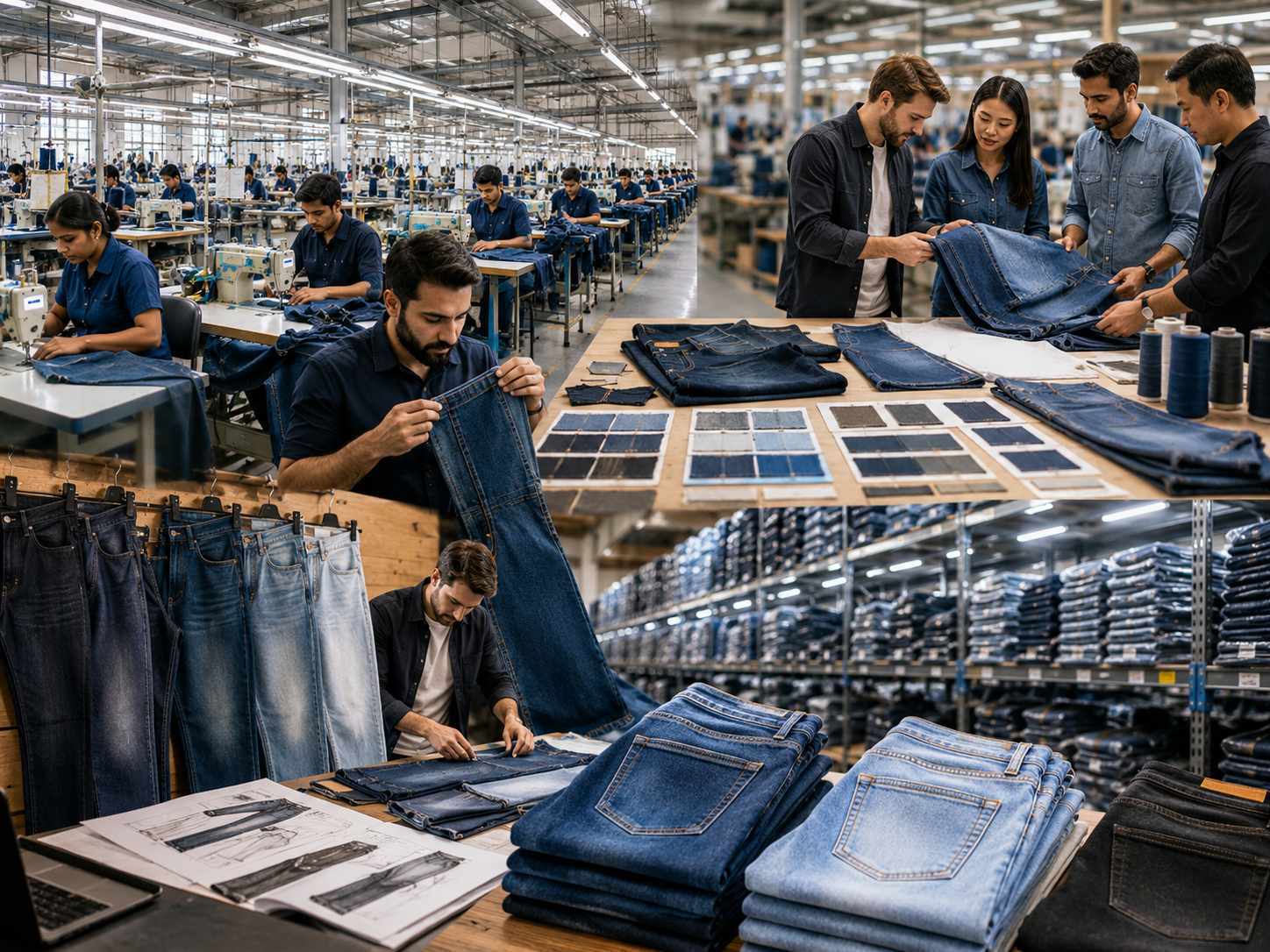 Reliable jeans manufacturers can be found through sourcing platforms, trade shows, or direct factory partnerships. The best suppliers offer low MOQ, sample development, fabric customization, and consistent quality control. Key evaluation factors include stitching quality, wash techniques, communication speed, and ability to scale production from small batches to bulk orders.