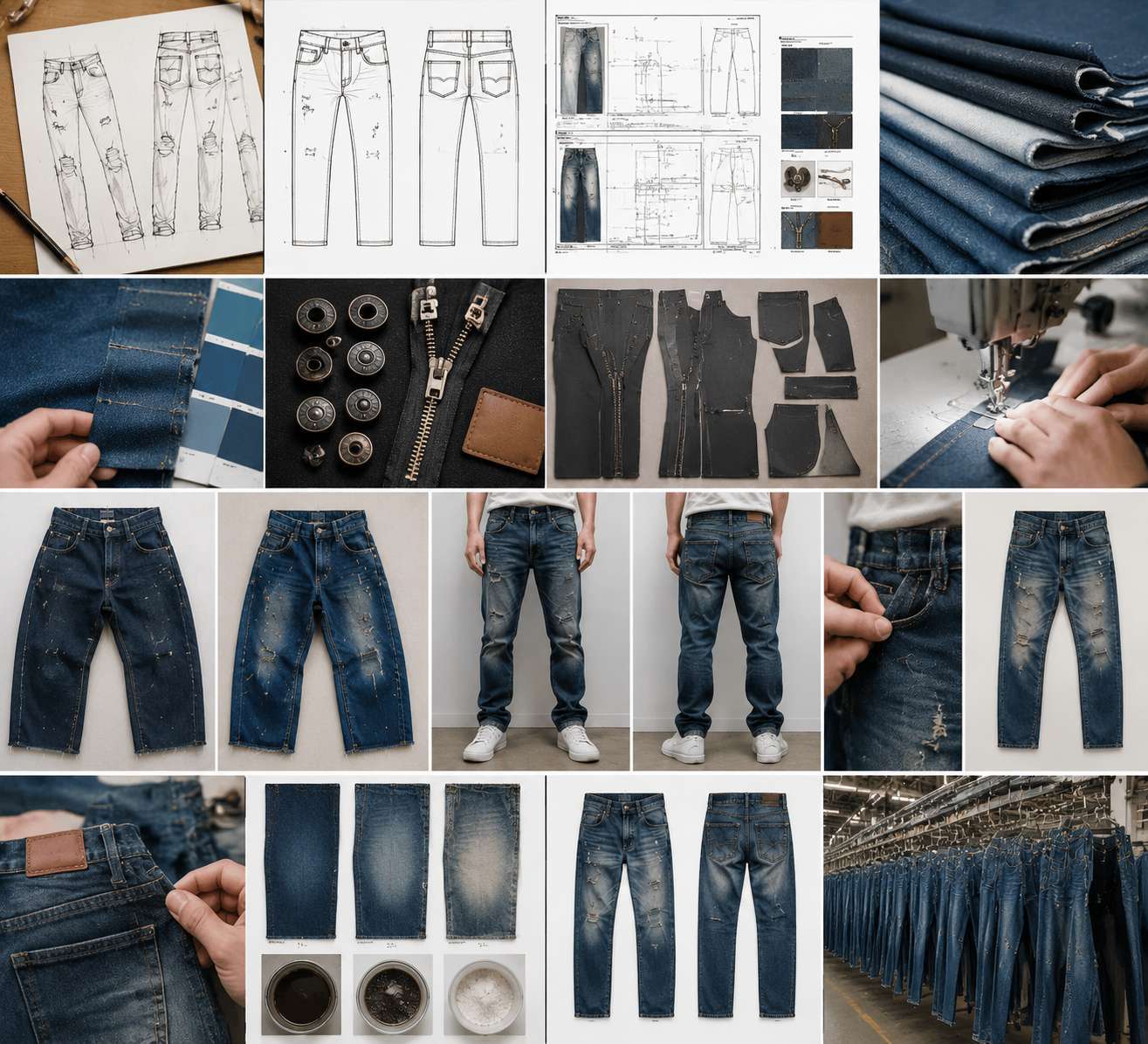 Turning a denim sketch into a production-ready sample means changing a creative idea into a physical garment