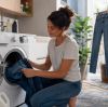 How do you wash brand new jeans?