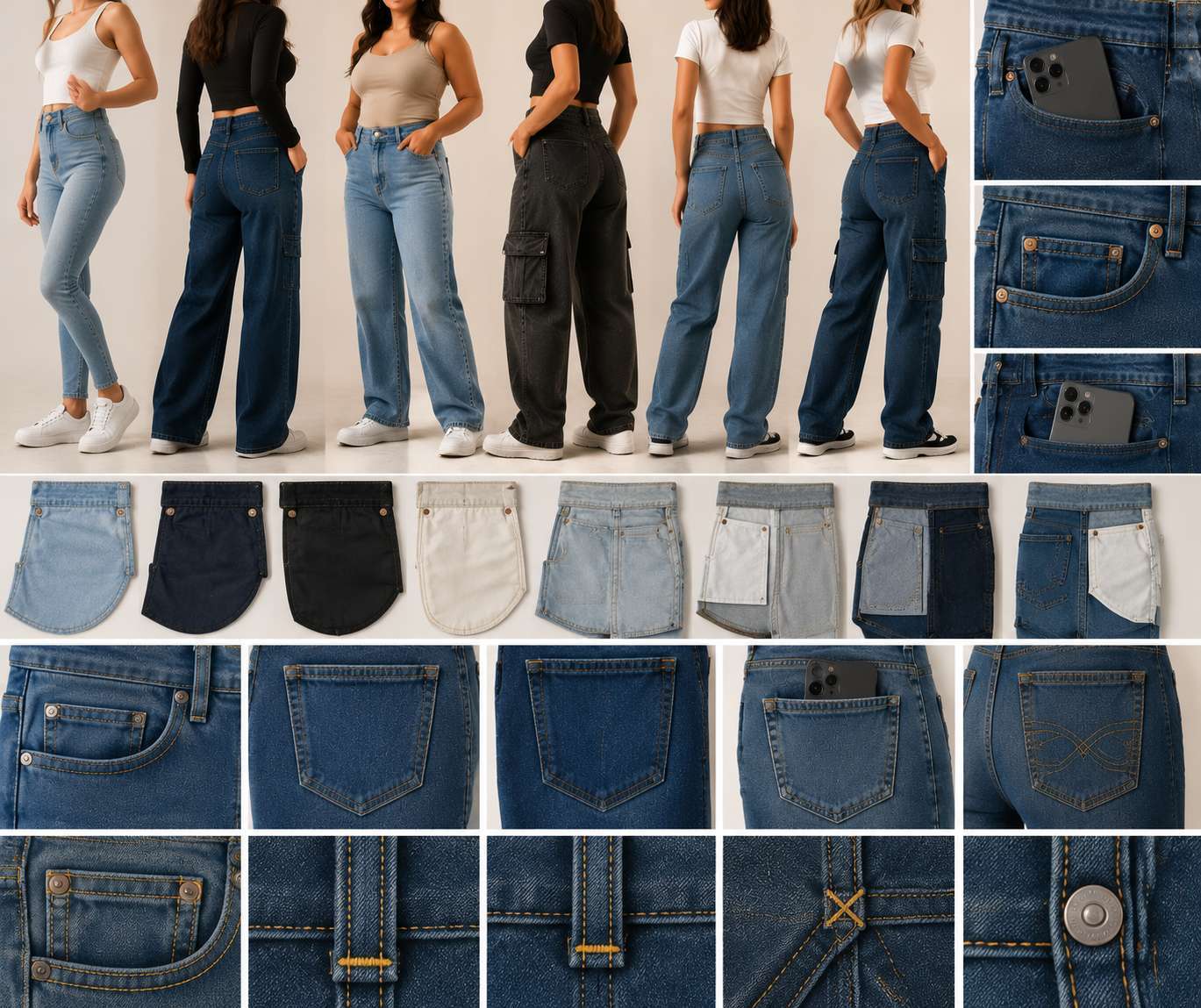 Denim brands can customize better women’s pockets by adjusting pocket depth,