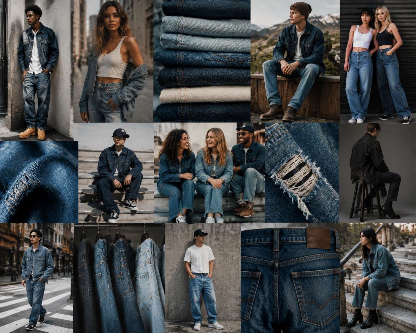 Denim and jeans are popular because they combine everyday function with emotional style. 