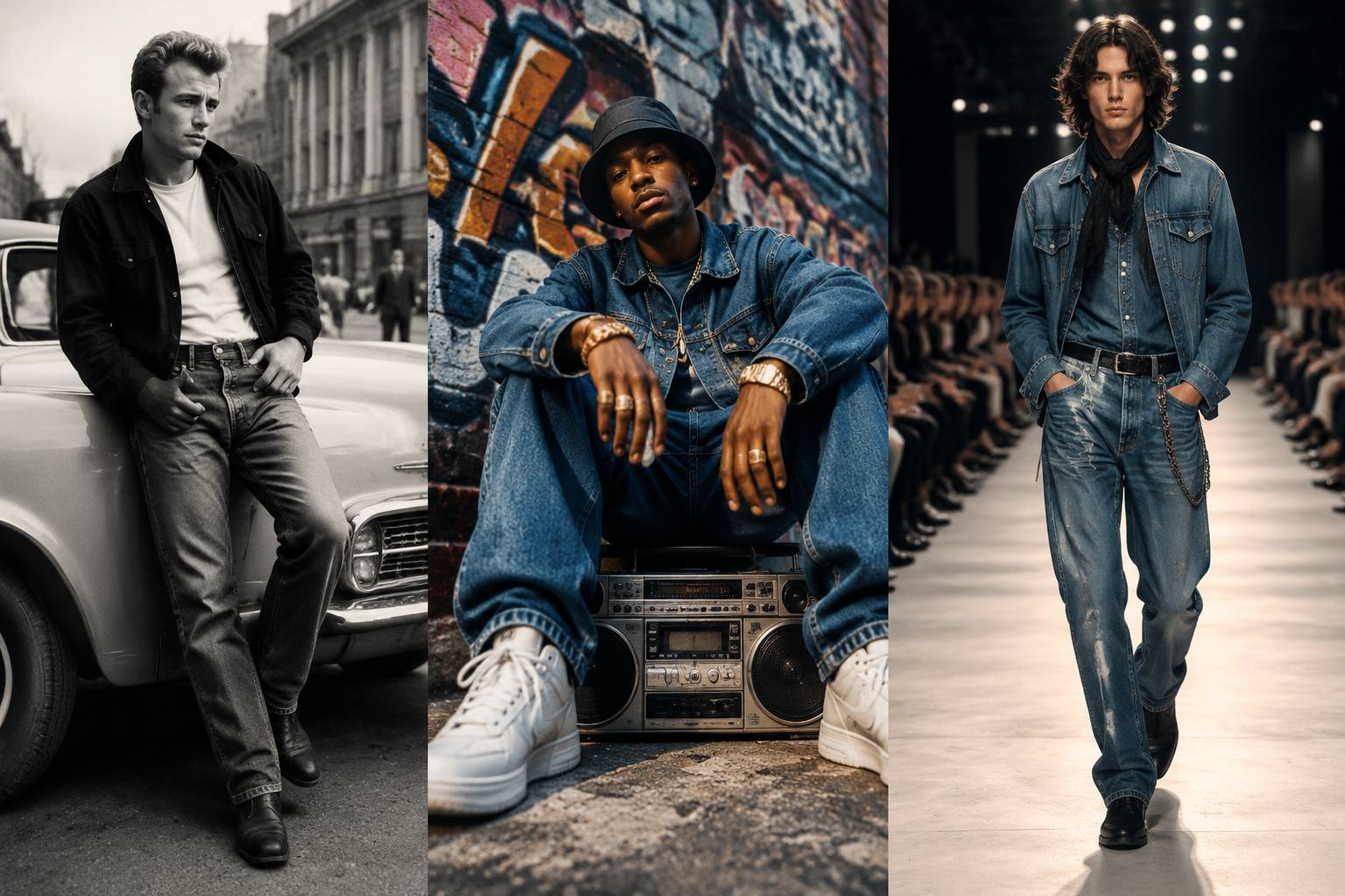 Denim has strong cultural appeal because it moved from workwear into rebellion,