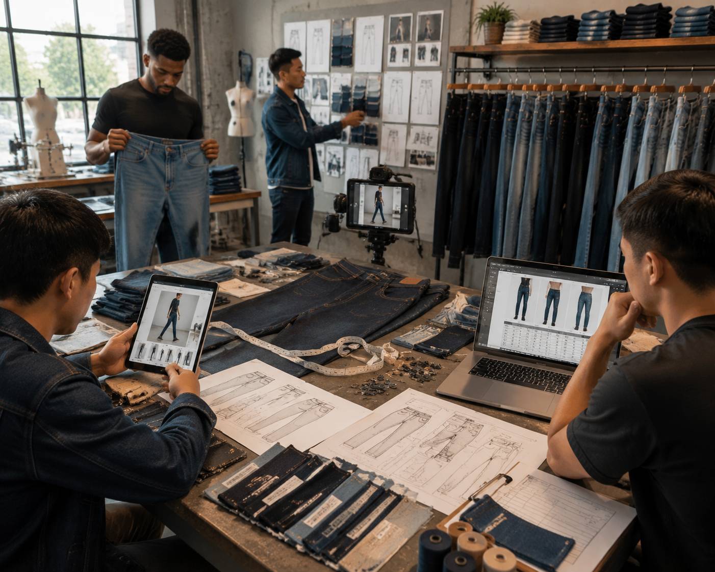 Denim brands can make jeans easier to buy by offering detailed size charts, accurate fit descriptions, 