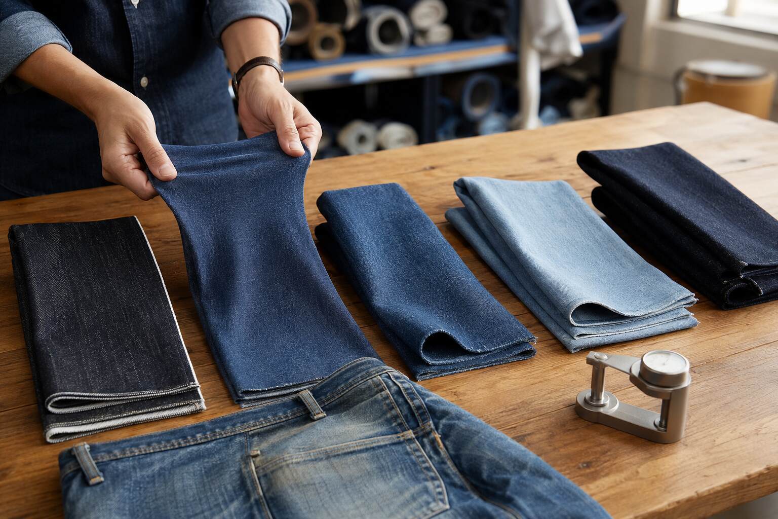 What should I look for before buying men's jeans online?