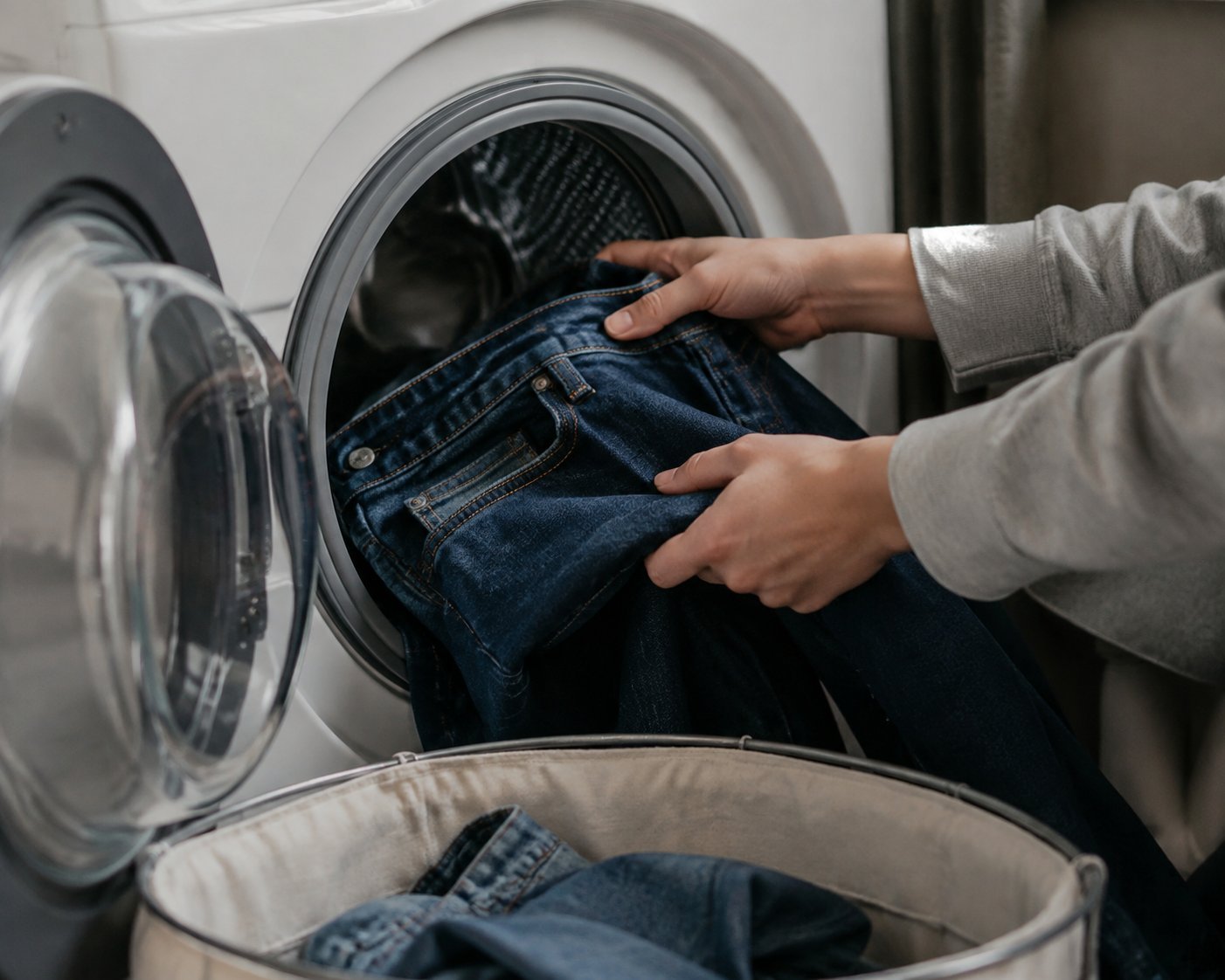 Washing jeans too frequently can shorten their lifespan by weakening denim fibers, fading indigo color, and changing the original fit. Most jeans do not need to be washed after every wear. A better approach is to wash them only when they become dirty, develop odor, or lose freshness.