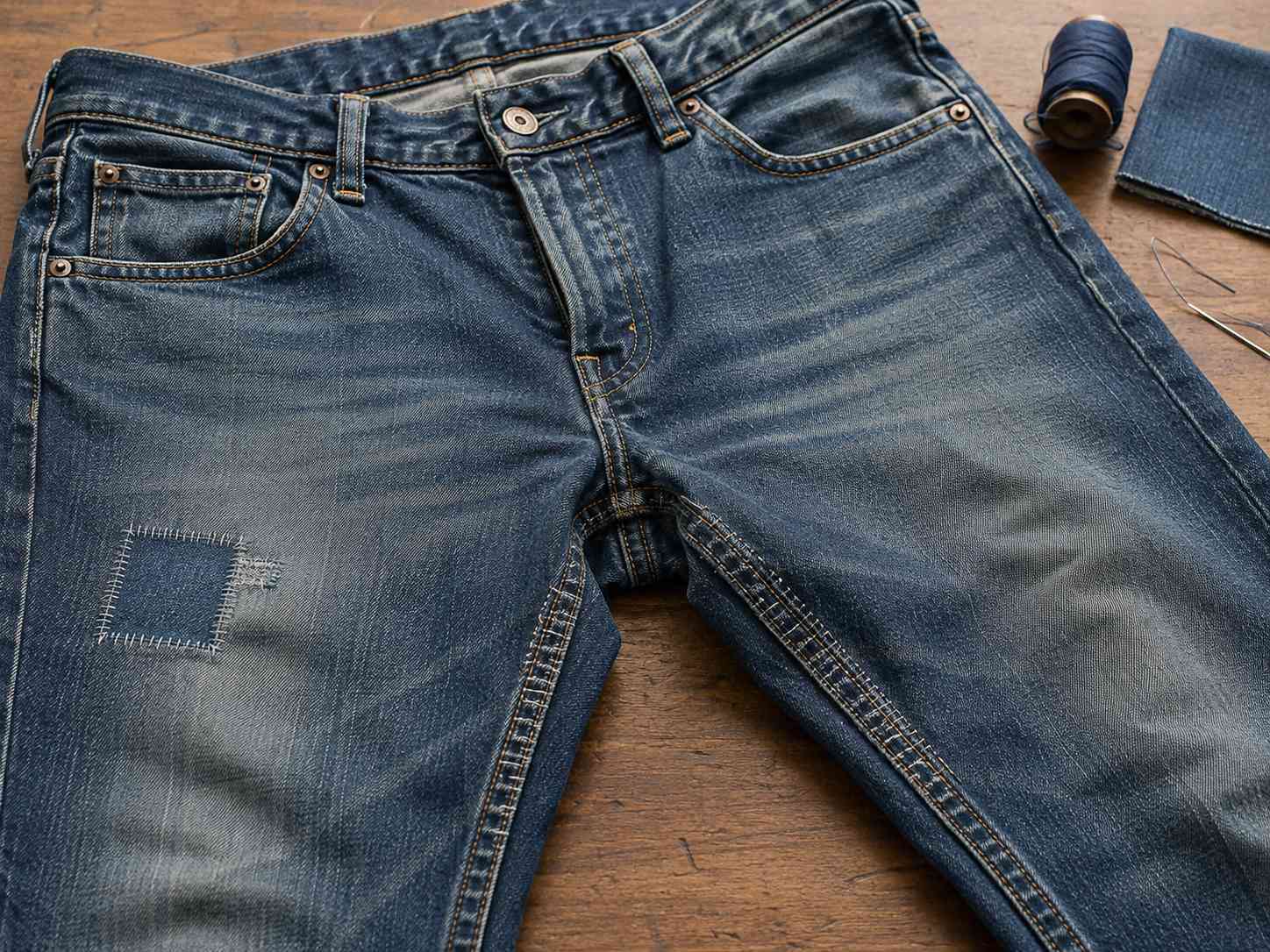 To stop jeans from ripping, choose jeans with enough thigh, seat, and crotch room, avoid overly tight fits