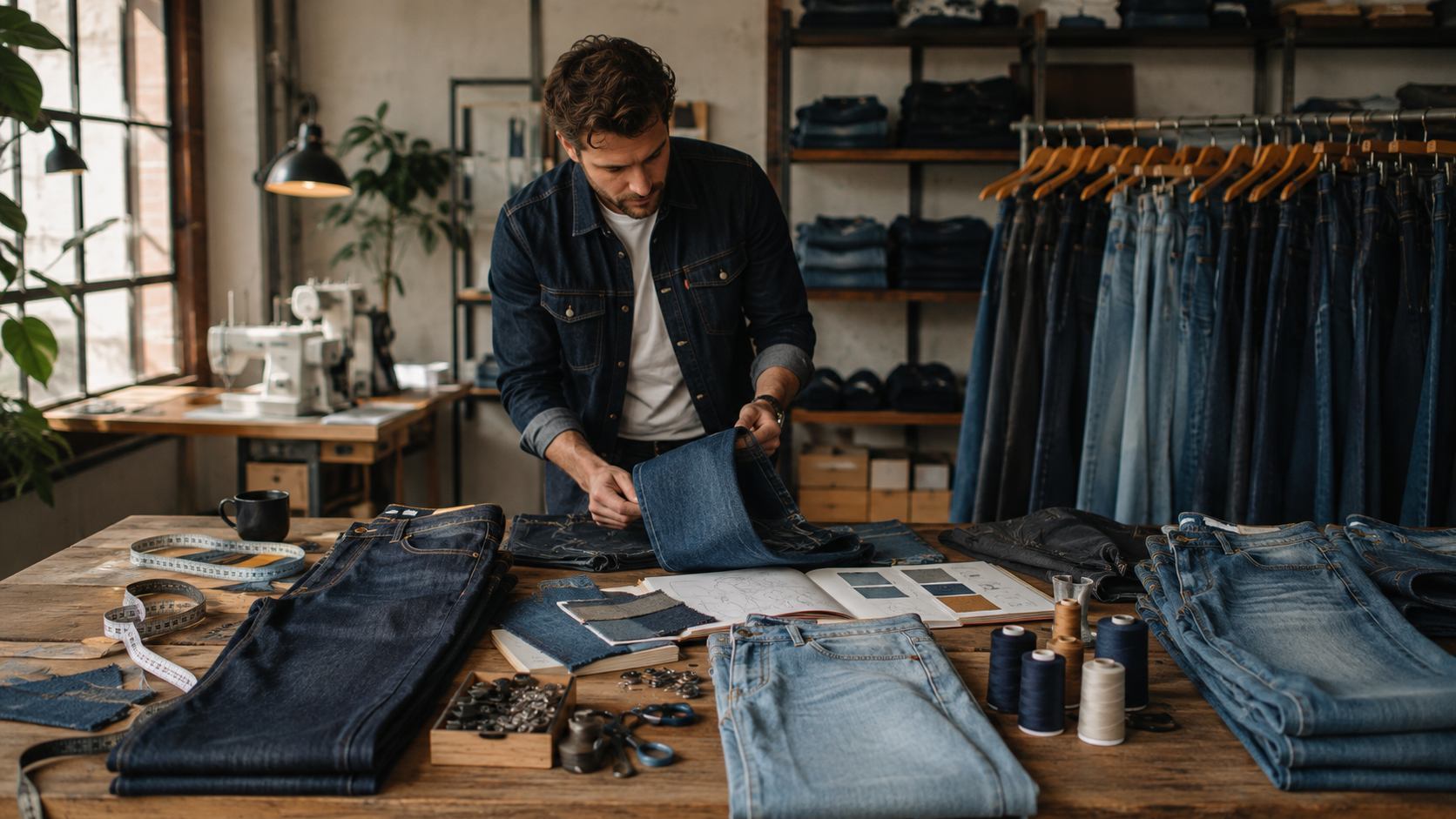 A jean business can be good for a startup because denim is an evergreen category with broad demand. 