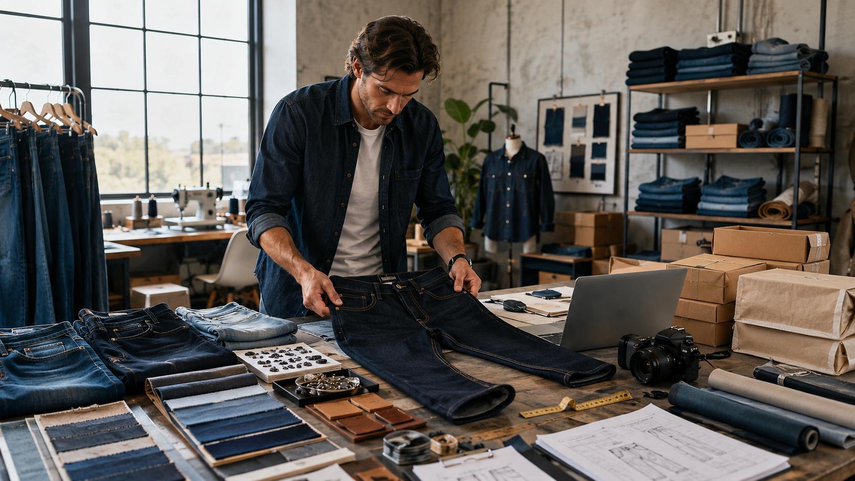 A startup should invest enough to develop a strong sample, test the market, and build a focused first collection—but should 