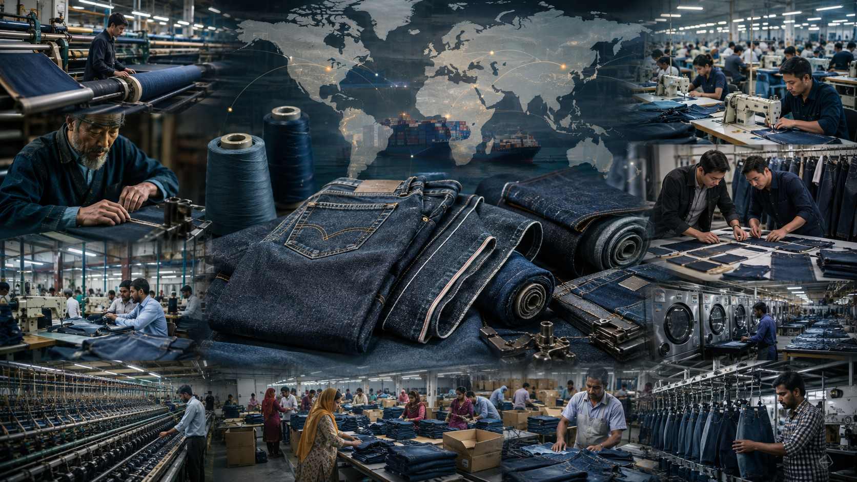 Modern denim production is spread across several countries. China, Pakistan, Bangladesh, Turkey, Japan, India, and other manufacturing regions play different roles. Japan is particularly respected for premium and selvedge denim, while China has strong advantages in supply chain depth, product development, custom washes, flexible order quantities, and large scale OEM and ODM manufacturing.