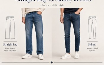 What is the difference between straight leg and skinny jeans?