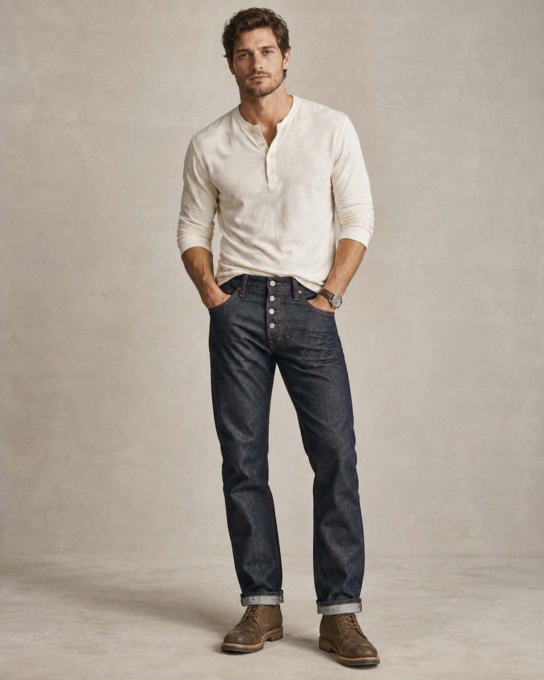  Button fly jeans often look better because they add visible construction, vintage character, and a more structured front rise.