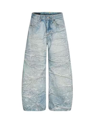 Washed Rhinestone Jeans