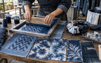 how to dye patterns on jeans
