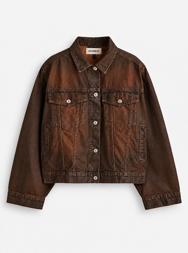 Custom brown jacket denim