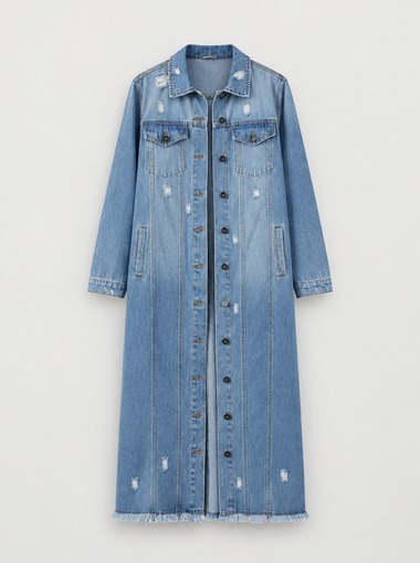 long denim jacket
