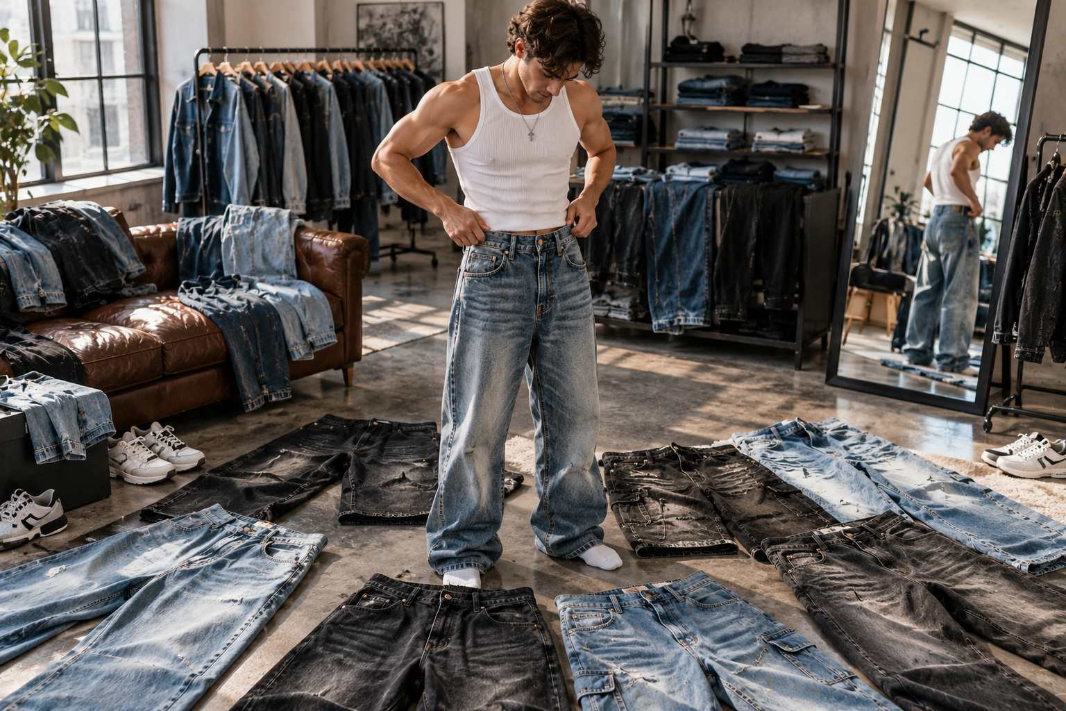 Jeans with the same size label can fit differently because size and fit are not the same thing