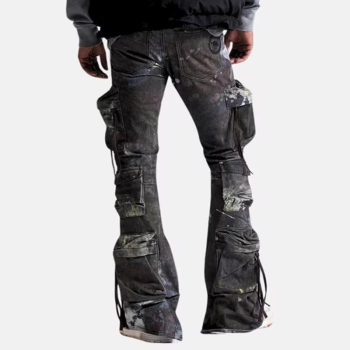 Wholesale Black Cotton Cargo Jeans for Men | Workwear Style