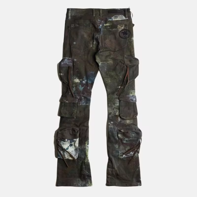 Wholesale Black Cotton Cargo Jeans for Men | Workwear Style