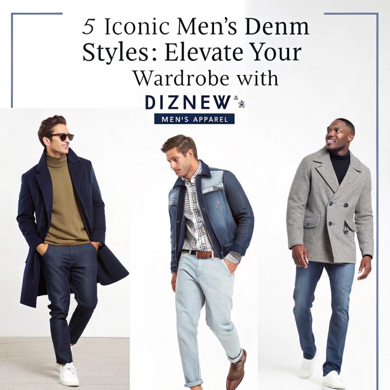 5 Iconic Men's Denim Styles: Elevate Your Wardrobe with DiZNEW+ Men's Apparel