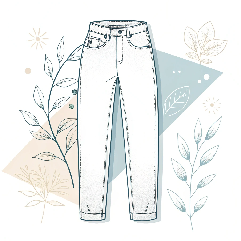 jeans Flat Sketches