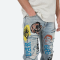 Punk Rock Graphic Denim | Custom Art Print Jeans | Streetwear Collection