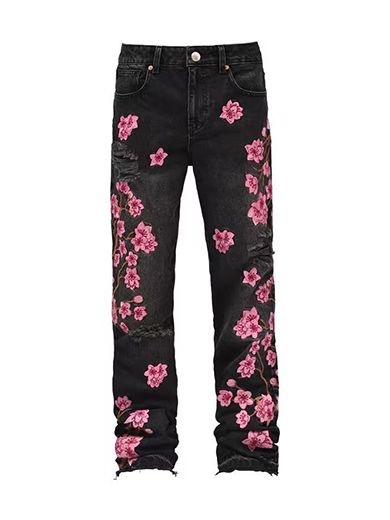 Embroidered jeans