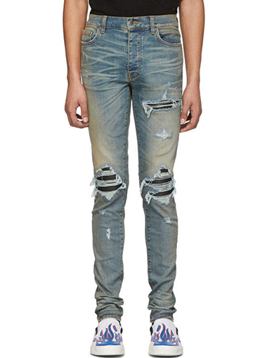 Custom vintage ripped skinny jeans