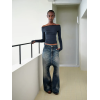OEM & ODM Drop Crotch Jeans for Women - Custom Denim Solutions for Brands