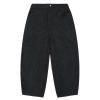 Custom Washed Black Baggy Jeans with Landscape Embroidery & All-Over Print