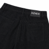 Custom Washed Black Baggy Jeans with Landscape Embroidery & All-Over Print