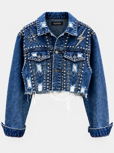 rhinestone denim jacket