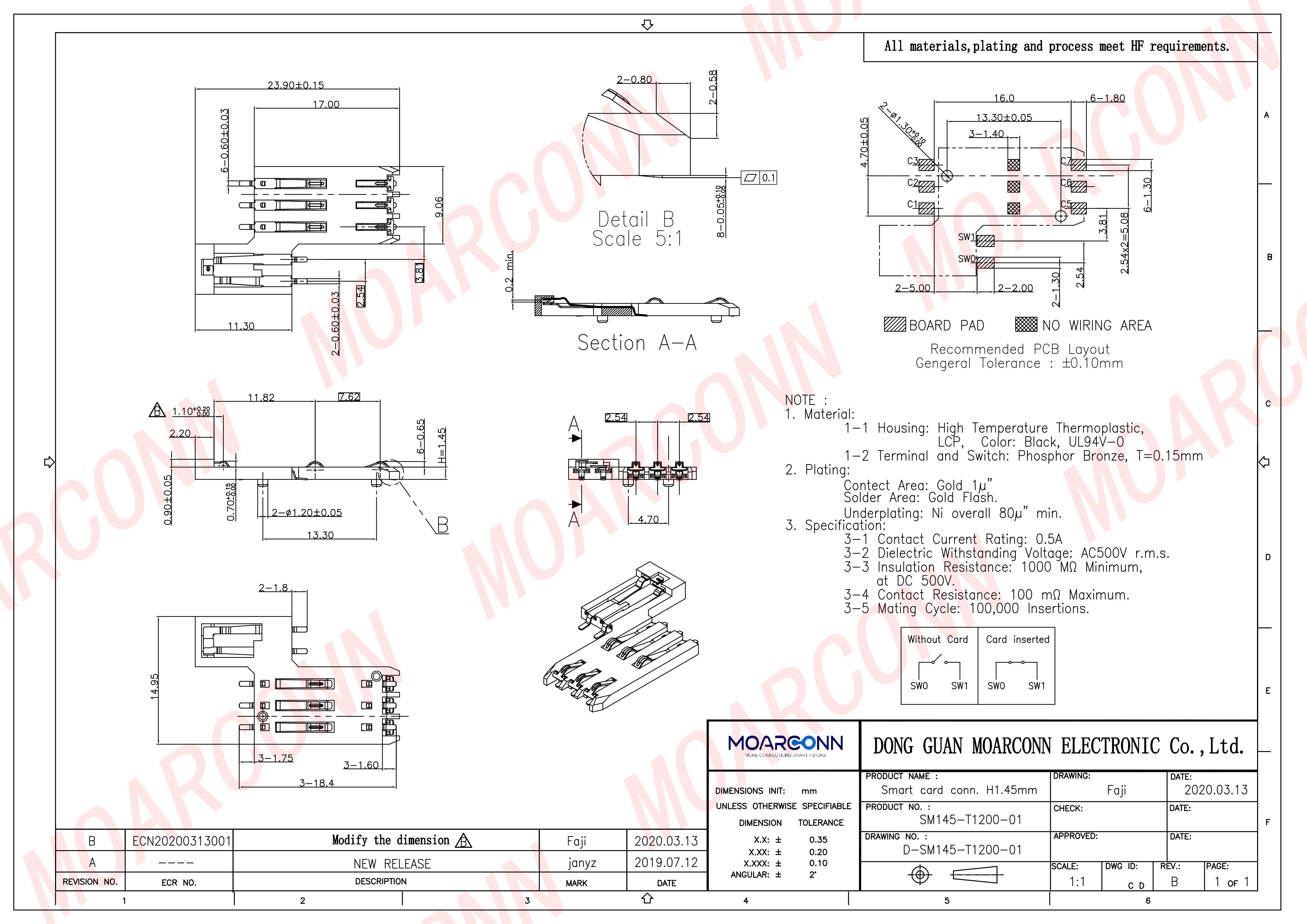 Smart socket card connector