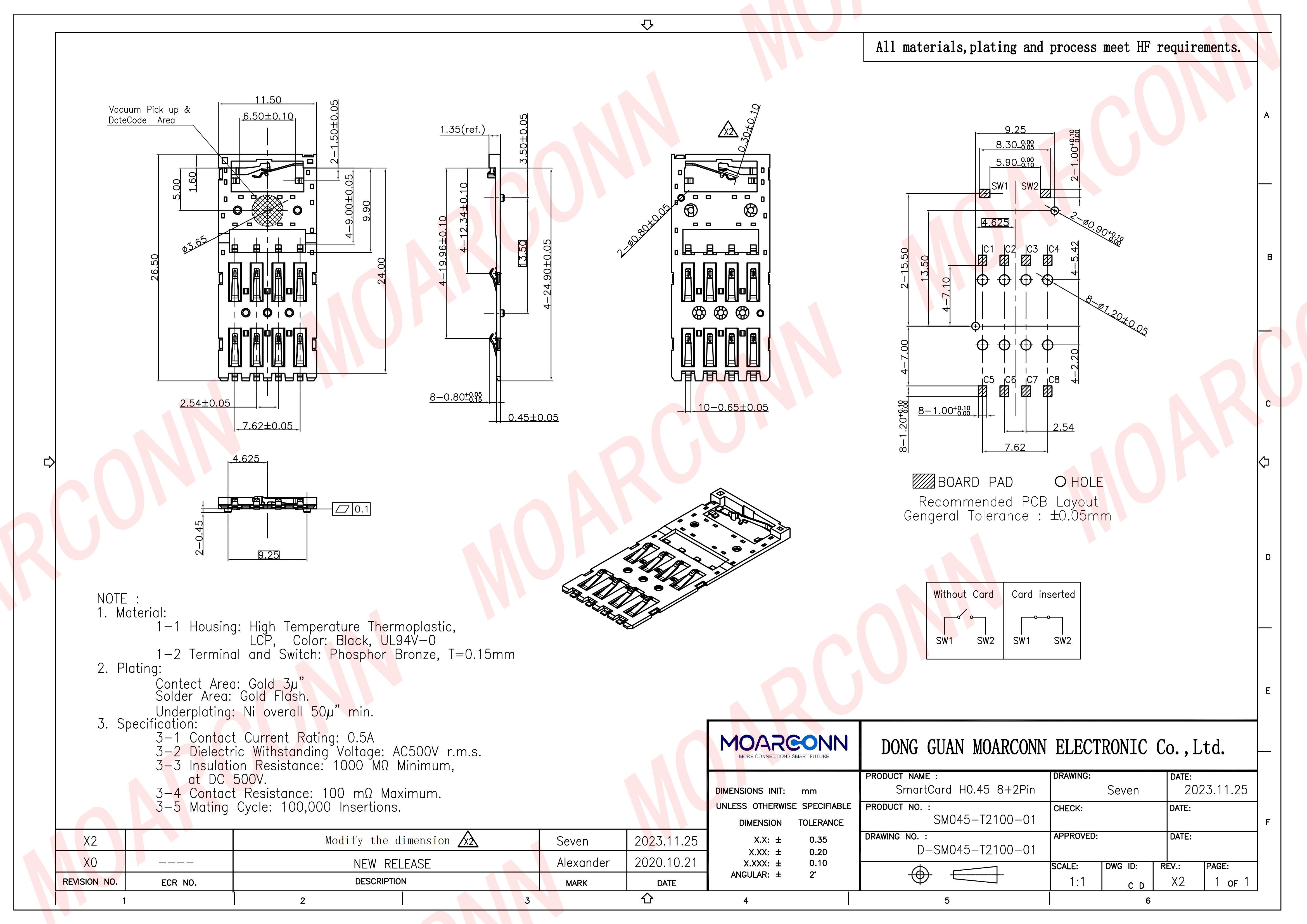 Smart socket card connector