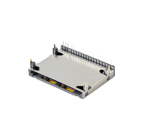 SD 4.0 Card Connector Push-Pull Bottom Mount Height 5.23mm
